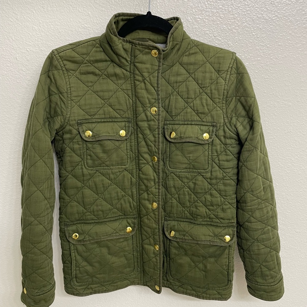 J.Crew Quilted Chore / Barn Jacket | Green | Size XS
